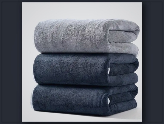 Picture of 3 Microfiber Bath Towels – 300 GSM, Quick-Dry & Super Absorbent