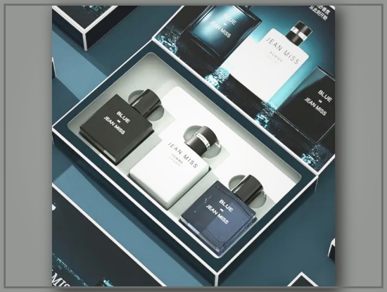Picture of 3-Pack Eau de Bleu Men’s Cologne Set – Natural Woody Fragrance for Business & Travel