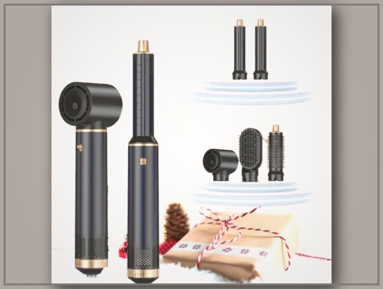 Picture of 5-in-1 Hot Air Styling Kit – Dryer, Curling Iron & Straightening Brush