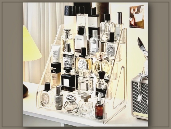 Picture of Acrylic Multi-Tier Perfume & Makeup Organizer – Transparent & Lightweight