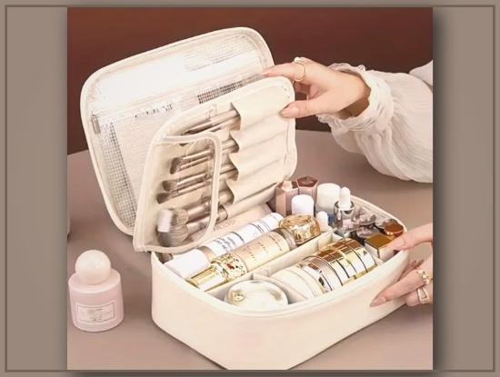 Picture of Large Capacity Makeup & Cosmetic Organizer Bag – Travel-Friendly & Detachable