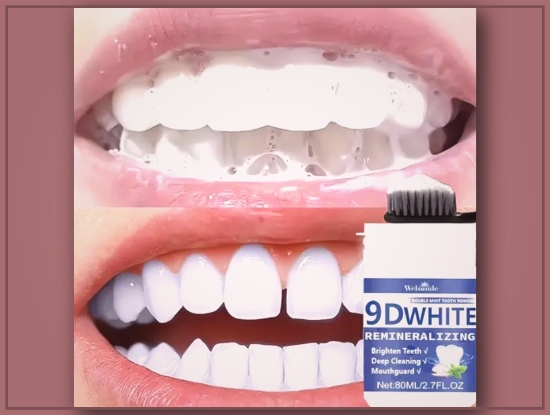 Picture of 9D White Remineralizing Hydroxyapatite Tooth Powder – Deep Clean & Fresh Breath