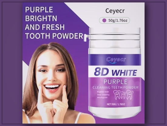 Picture of Purple Teeth Whitening Powder – Deep Clean & Fresh Breath