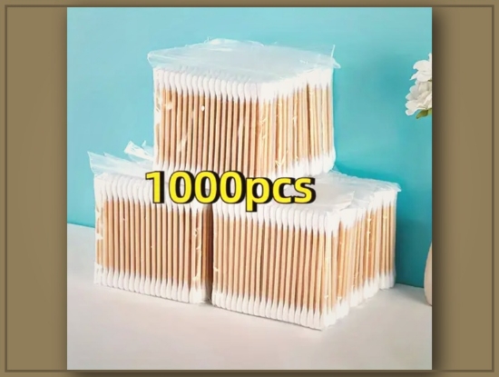 Picture of 1000/500/100pcs Double-Ended Cotton Swabs – Unscented & Low Allergenic