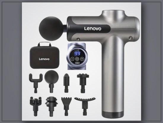 Picture of Massage Gun - Quiet Percussion, 8 Heads, USB Rechargeable, Ideal for Back, Legs & Buttocks