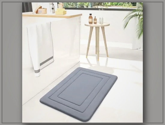 Picture of Colorful Memory Foam & PVC Bathroom Mat – Non-Slip, Absorbent, Vibrant & Easy to Clean