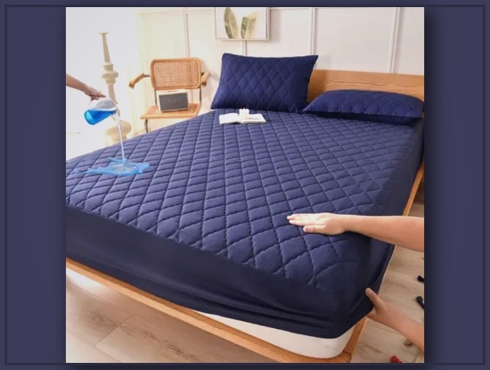 Picture of Waterproof Mattress Protector Cover – Ultra Soft, Machine Washable, Deep Pocket Fit for Bed, Hotel & Dormitory Use