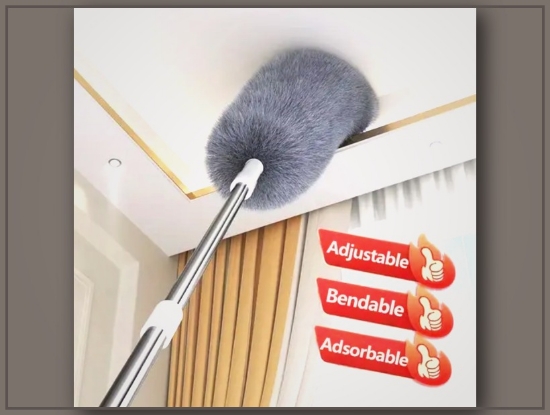 Picture of Adjustable & Bendable Microfiber Duster – Washable, Reusable, High Ceilings & Furniture Cleaning