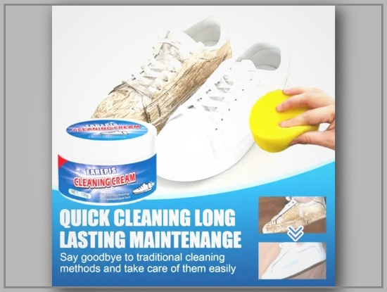 Picture of Shoe Whitening & Stain Removal Cream with Sponge – Fast & Effective
