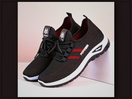 Picture of Women’s Breathable Knit Running Sneakers – Lace-Up, Dual PVC Sole, Summer Active Shoes