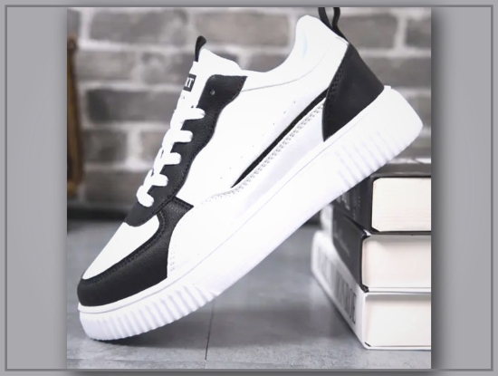 Picture of His & Hers Matching Sneakers – Black & White, Casual, Lightweight