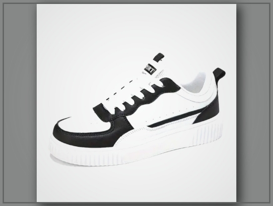 Picture of Women’s Breathable Low-Top Sneakers – White & Black, TPU & EVA, All-Season