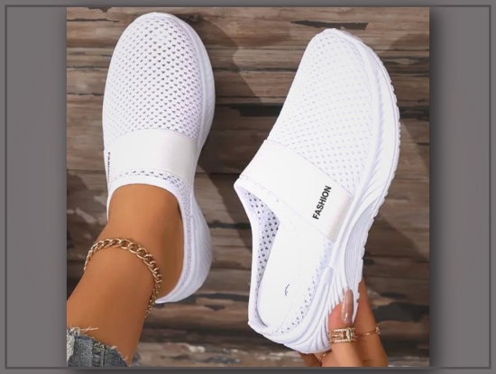 Picture of ZOSIVC Casual Women’s Sneakers – Slip-On, Mesh Upper, Comfortable Summer Shoes for Beach & Vacation