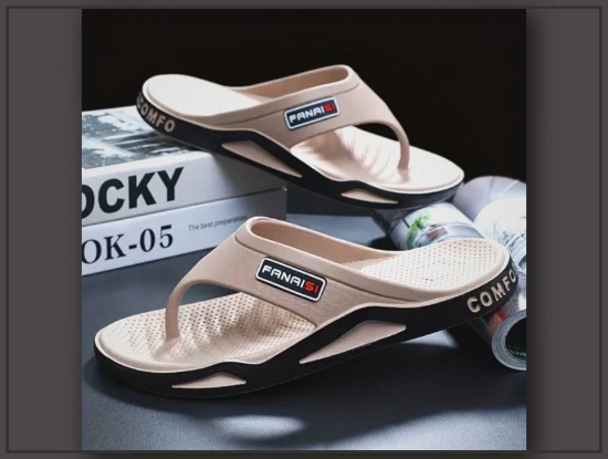Picture of Women’s Beige PANAI Flip-Flops – EVA Slides with Non-Slip Sole