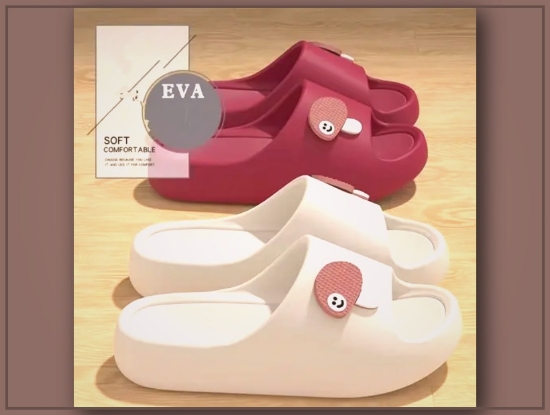 Picture of EVA Mushroom-Shaped Indoor & Outdoor Slippers – Thick-Soled, Non-Slip, Suitable for All Seasons