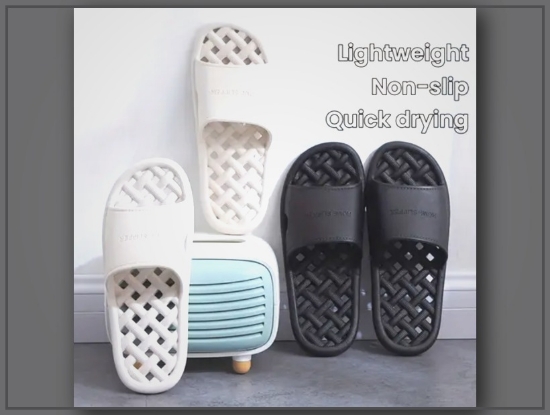 Picture of Women’s Quick-Dry Non-Slip PVC Slippers – Bathroom & Shower, All-Season