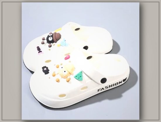 Picture of Cute Hole Shoes for Easter – Japanese & Korean Style, Charcoal Ball Pendant