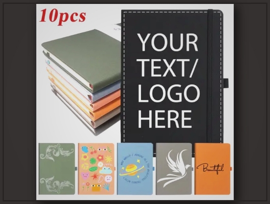Picture of Personalized A5 Reusable Notebooks – 200 Pages, Customizable Text & Logo, Stylish & Durable