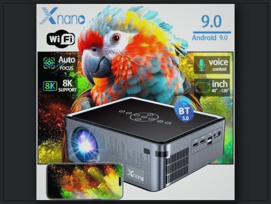 Picture of Xnano X1PRO Ultra HD Home Theater Projector – WiFi, Auto Focus, 8K Support