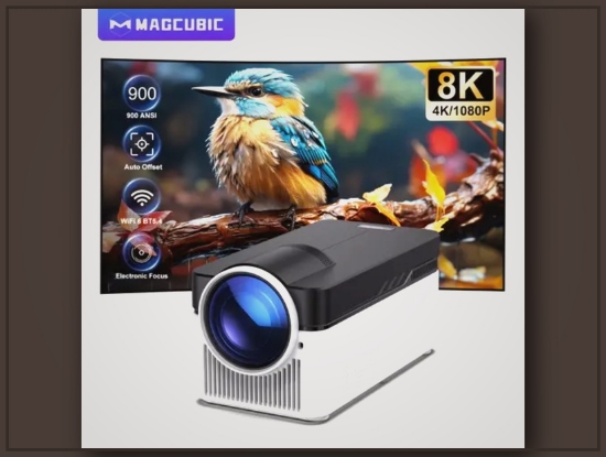 Picture of Magcubic HY450 Android 11 Portable Projector – 900ANSI, 4K Support, Auto Keystone