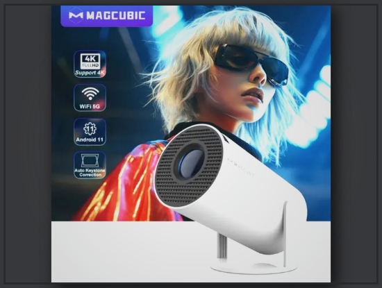 Picture of Magcubic HY300 Pro Android 11 4K Projector – 260ANSI, Wireless, Home & Outdoor
