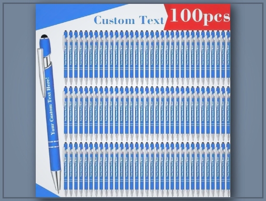 Picture of Custom Multi-Color Retractable Ballpoint Pens – 20 Pack, Medium Tip