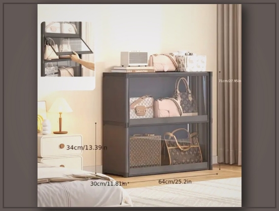 Picture of Non-Woven Multi-Layer Shelf Display Rack – Dustproof & Space-Saving for Home & Office