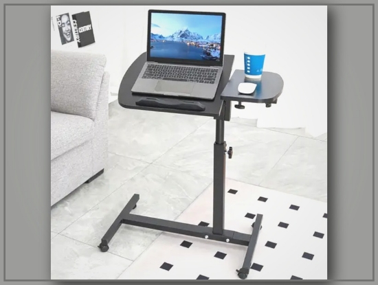 Picture of Adjustable Foldable Laptop Bed Desk – Portable, Multi-Purpose, with Storage Tray
