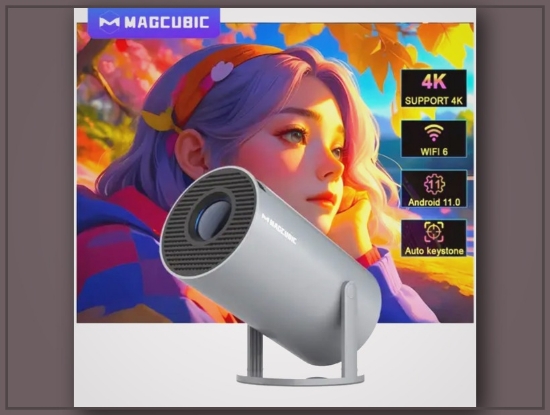 Picture of Magcubic 4K Android 11 Projector – Support 4K, Dual WiFi6, Home & Outdoor