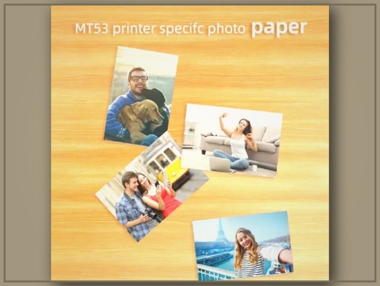 Picture of HPRT 3-Inch ZINK Photo Paper – 20/50 Sheets, High-Quality Glossy Finish