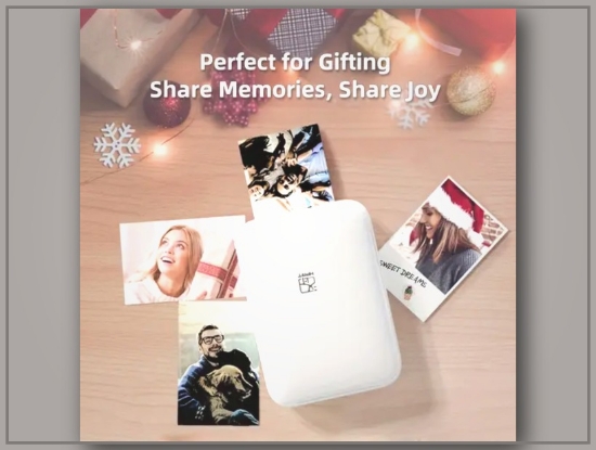 Picture of Wireless Portable Photo Printer – Color HD, ZINK Technology, iOS & Android Compatible