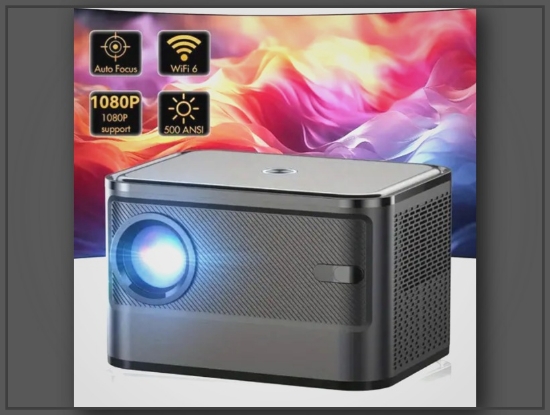 Picture of Portable Home Theater Projector with Android 11 – 720P HD, WiFi Support
