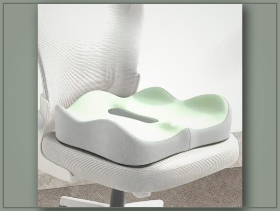 Picture of Memory Foam Coccyx Support Cushion – Supportive Office & Car Seat Pad