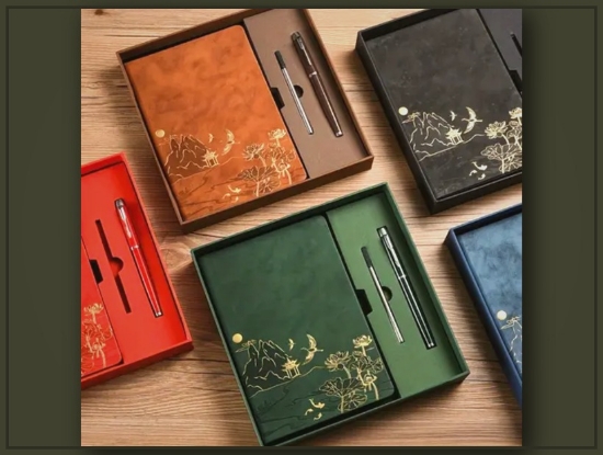 Picture of Custom PU Leather Notepad & Pen Gift Set – Stylish, Compact, Perfect for Teachers & Professionals