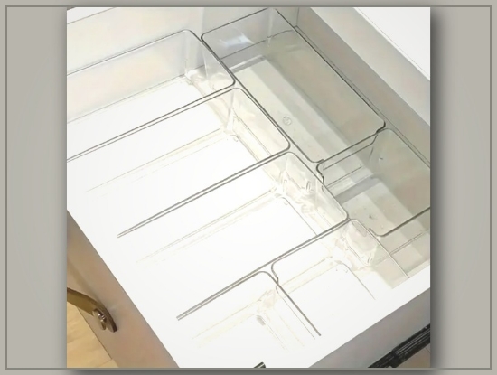 Picture of Clear Plastic Makeup Organizer – Stackable Drawers for Cosmetics & Office Supplies