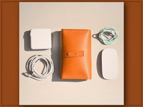 Picture of Premium PU Leather Travel Electronic Organizer Bag – Multiple Compartments