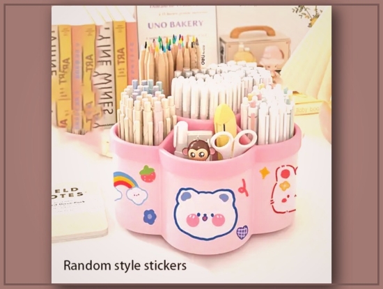 Picture of 360° Rotating Pen Holder – Extra Large Capacity, Desktop Stationery Organizer
