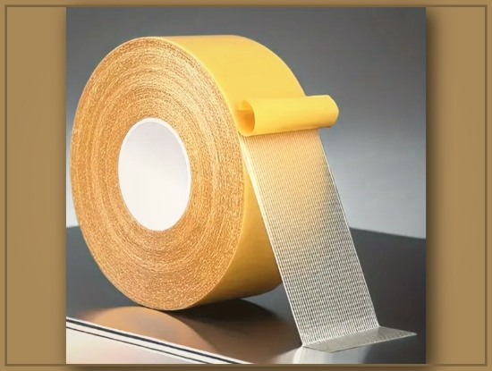 Picture of Heavy-Duty Double-Sided Tape – 1.98cm x 20.12m, Strong Adhesive & Fiberglass Mesh