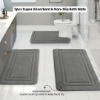 Picture of 3pcs Super Absorbent & Non-Slip Bath & Floor Mats – Soft, High-End, Bathroom & Shower Decor