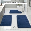 Picture of 3pcs Super Absorbent & Non-Slip Bath & Floor Mats – Soft, High-End, Bathroom & Shower Decor