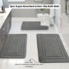 Picture of 3pcs Super Absorbent & Non-Slip Bath & Floor Mats – Soft, High-End, Bathroom & Shower Decor