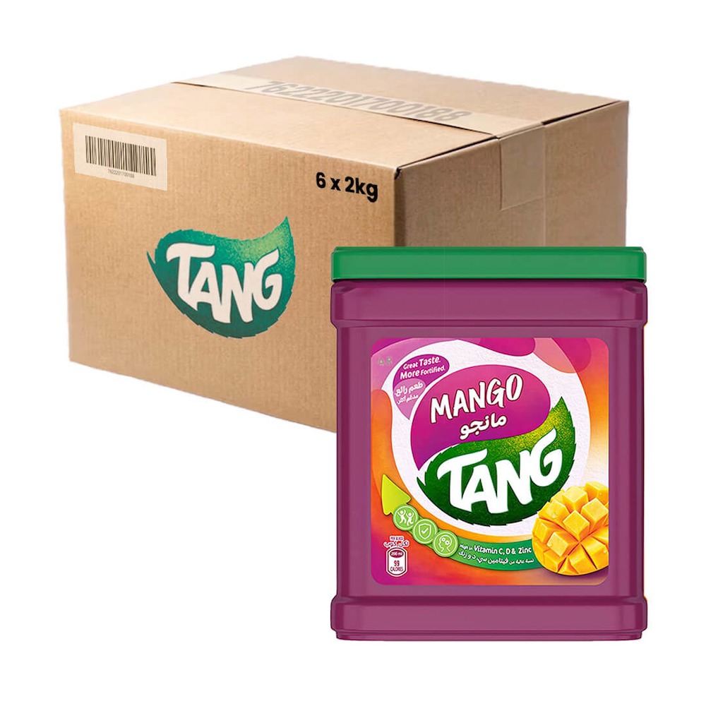Tang Mango Instant Drink Powder 2KG Pack of 2