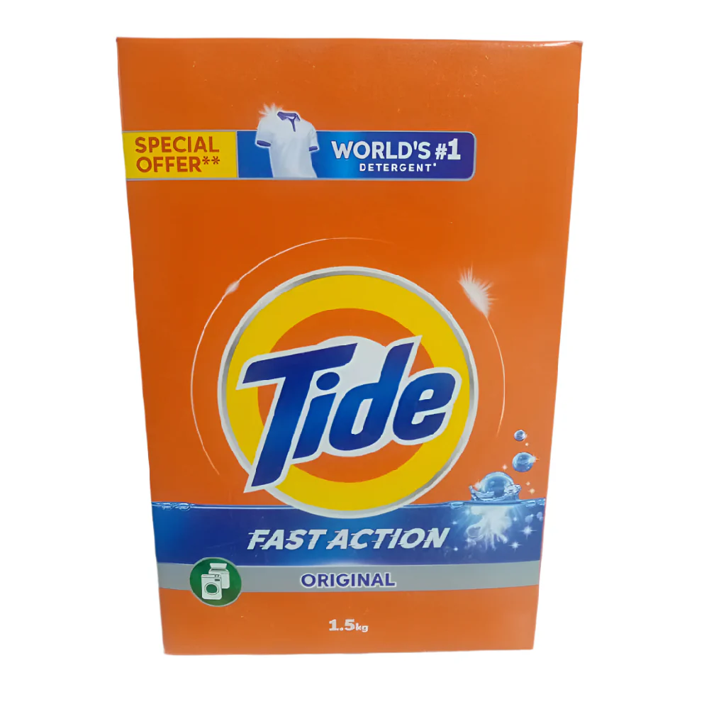 Tide Detergent Powder Blue 1.5KG Pack of 4