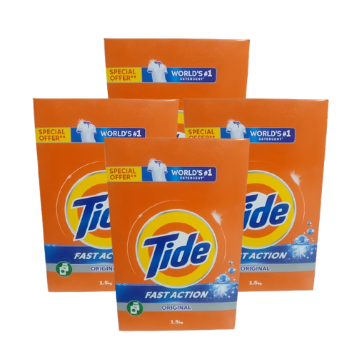 Tide Detergent Powder Blue 1.5KG Pack of 4