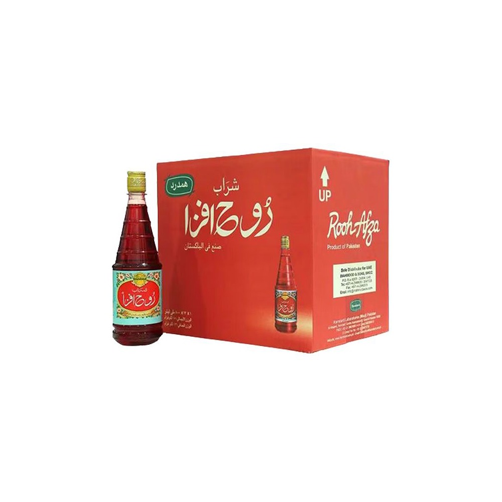 Rooh Afza Hamdard Syrup 800ml Pack of 12