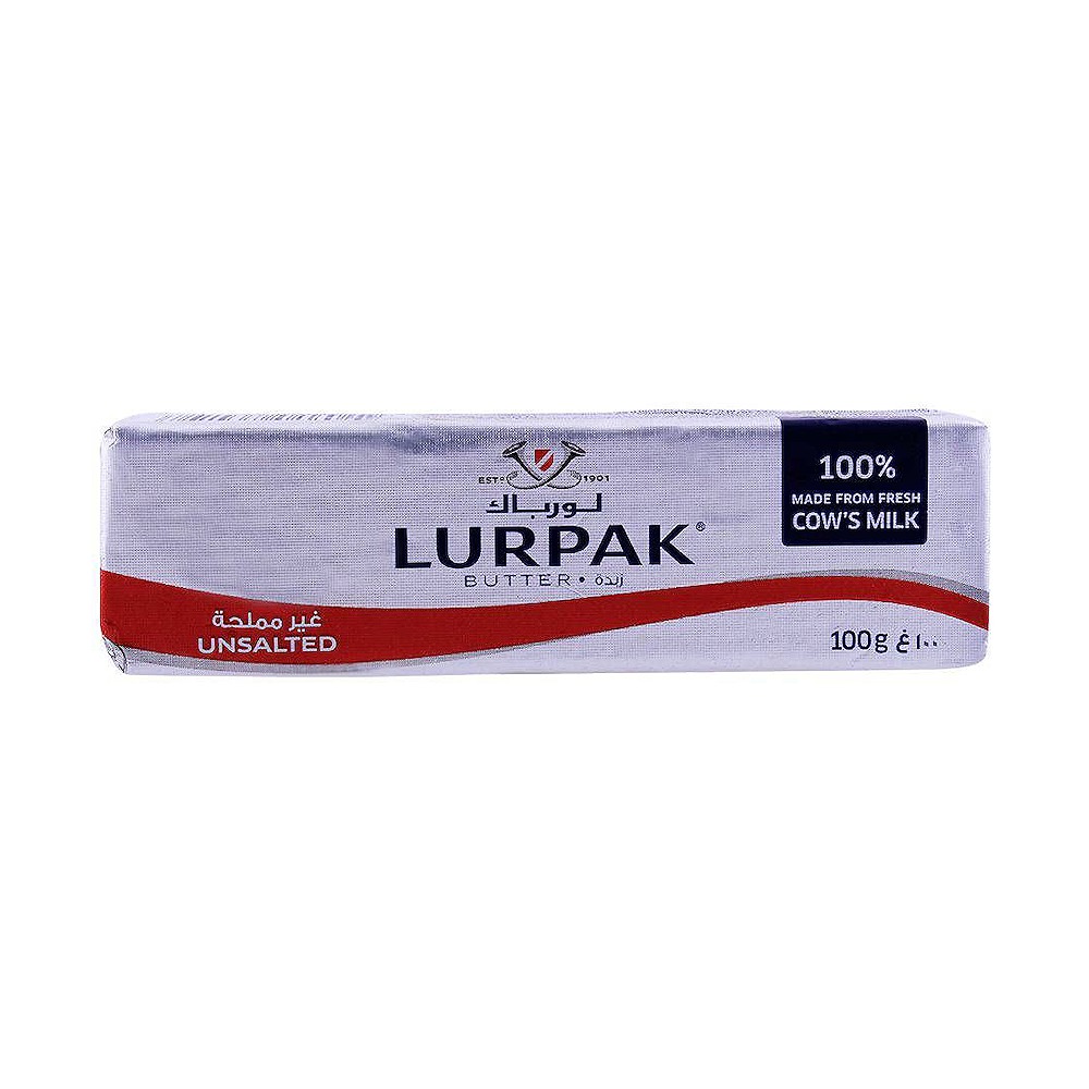 Lurpak Unsalted Butter 100g Pack of 2