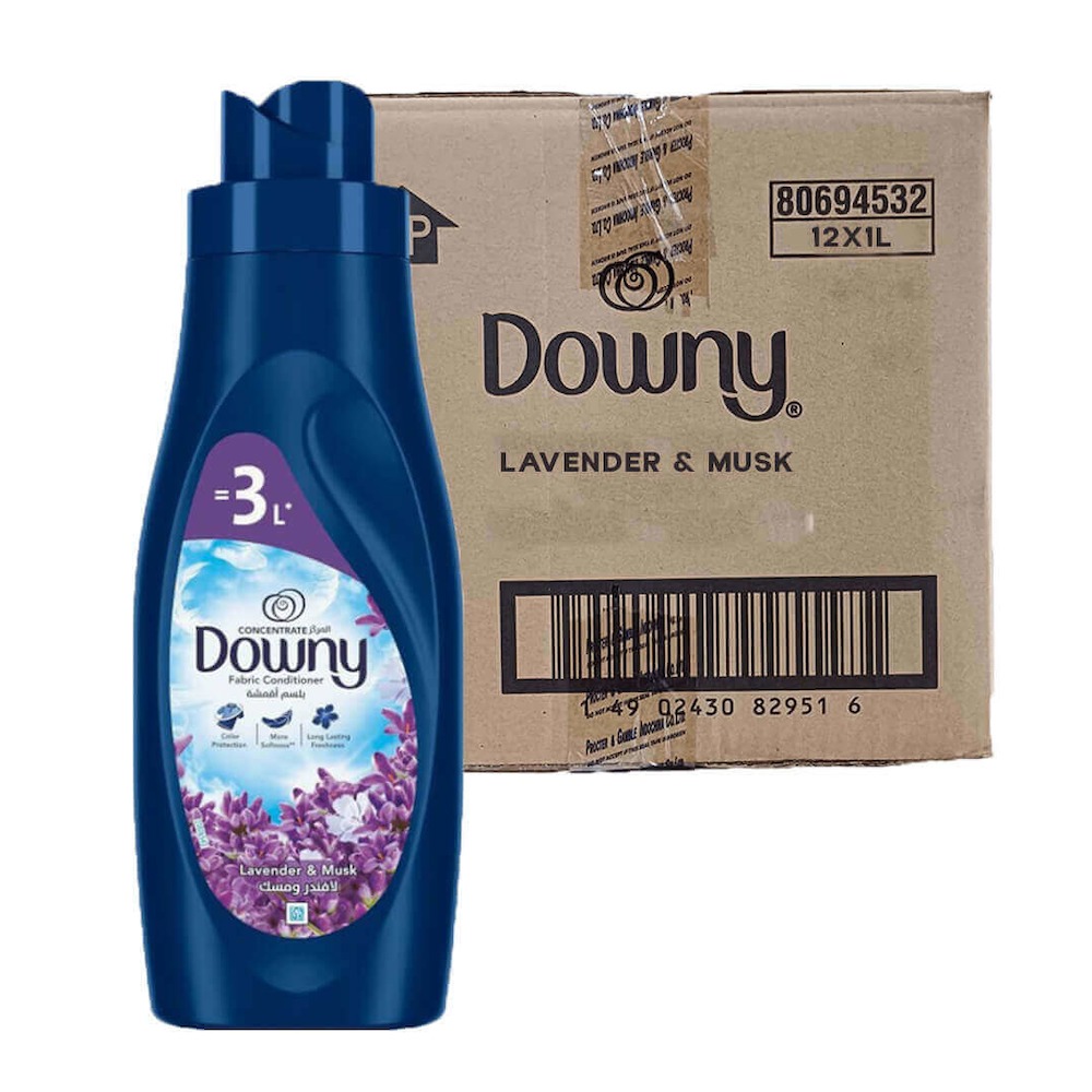 Downy Fabric Softener Concentrate Lavender & Musk 1LTR Carton Pack of 12