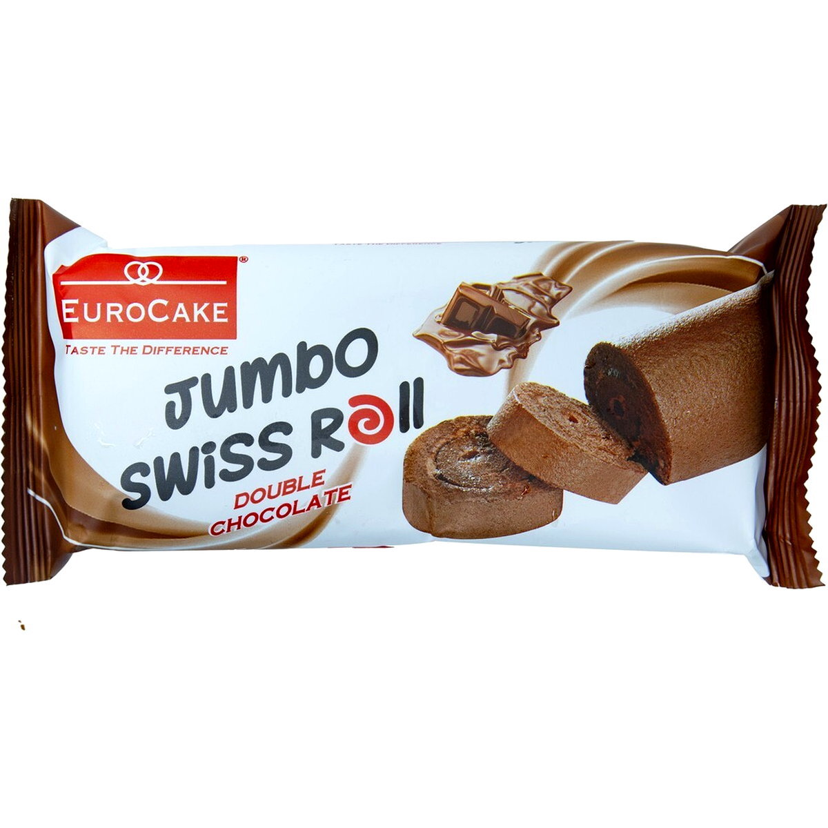 Eurocake Swiss Roll Double Chocolate 60GR Carton Pack of 24
