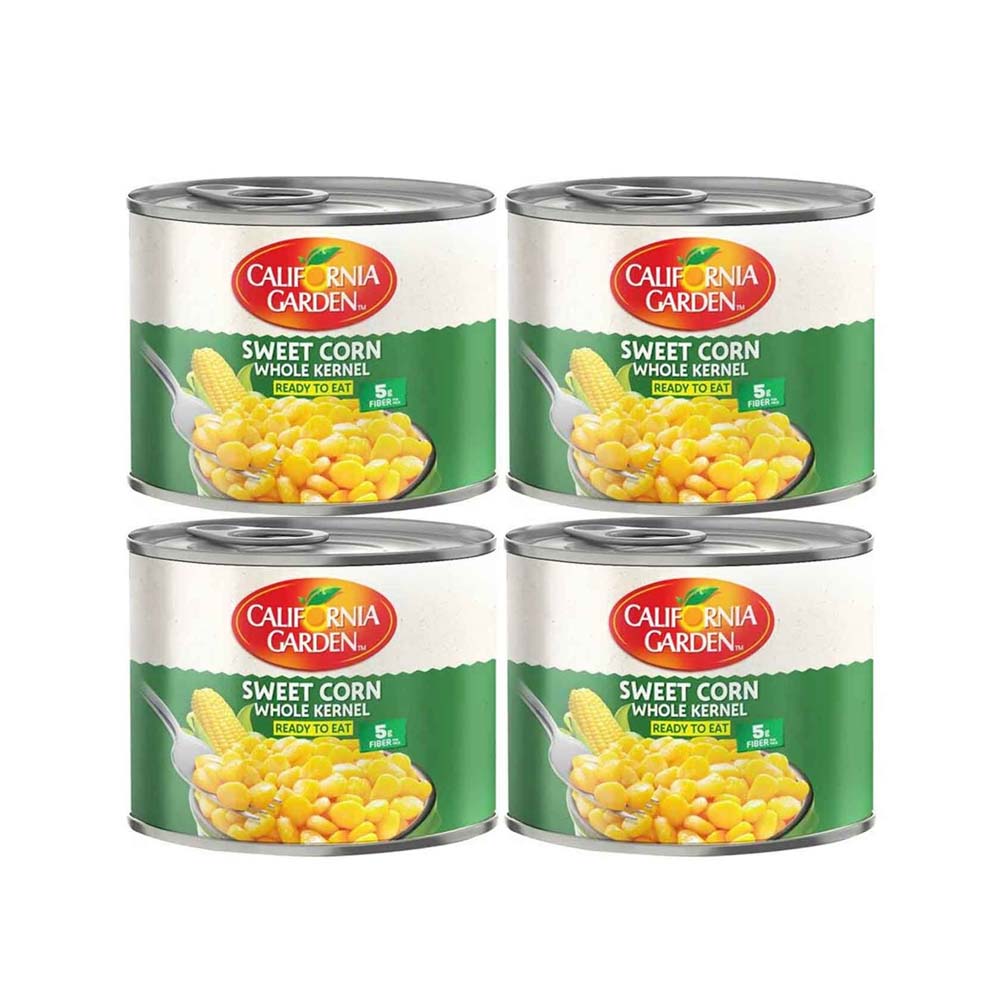California Garden Whole Sweet Corn 200GR Carton Pack of 24