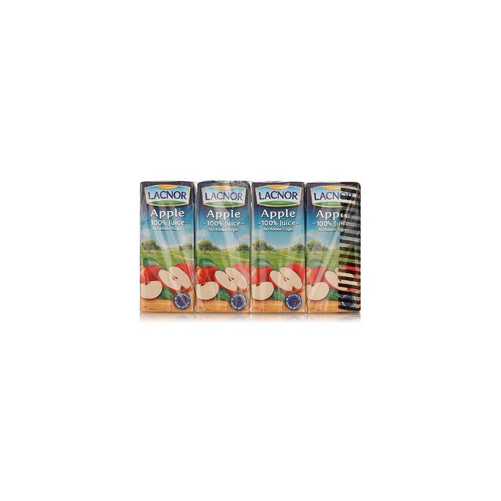 Lacnor Essentials Apple Juice 180ml (Pack of 8)